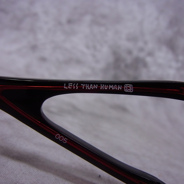実際に弊社で買取させて頂いたless than human/レスザンヒューマン フルリムデザイン サングラス/アイウェア 005の画像 5枚目