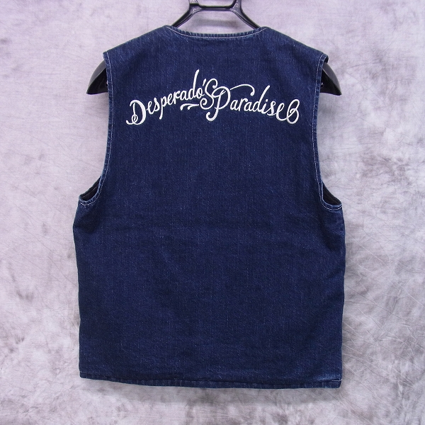 実際に弊社で買取させて頂いたCRIMIE/クライミー 刺繍プリント デニム ベスト Lの画像 1枚目