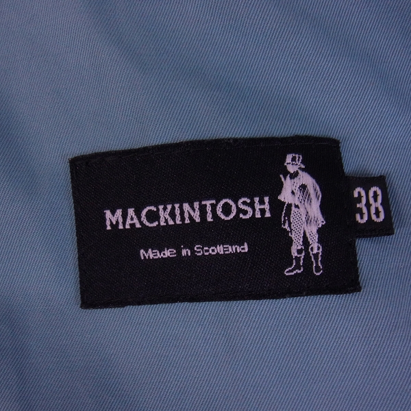 実際に弊社で買取させて頂いたMACKINTOSH/マッキントッシュ コットンコート ブルー/38の画像 2枚目