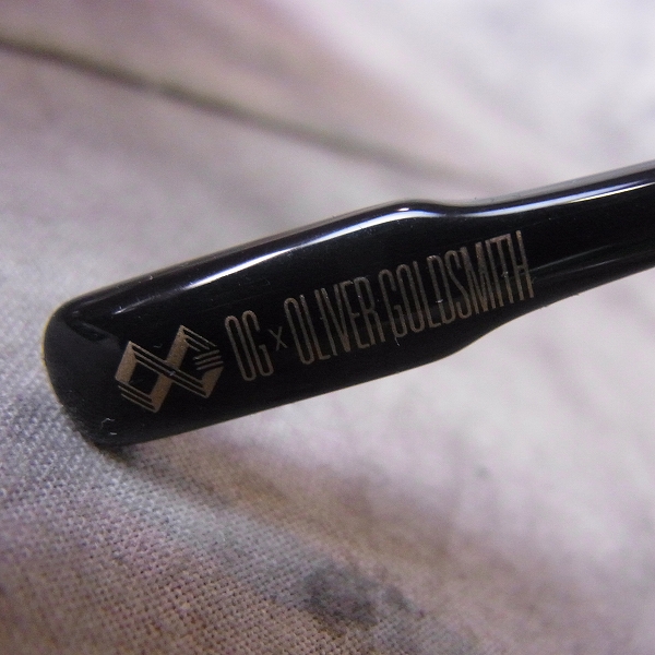 実際に弊社で買取させて頂いたOLIVER GOLDSMITH/オリバーゴールドスミス 眼鏡/メガネフレーム Baker ラウンドの画像 6枚目