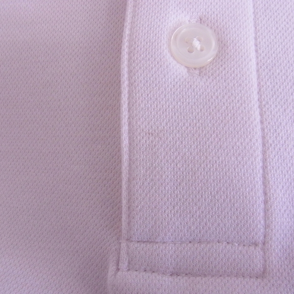 実際に弊社で買取させて頂いた【未使用】MIZUNO/ミズノ ゴルフウェア THE OPEN 長袖ポロシャツ ホワイト/Lの画像 5枚目