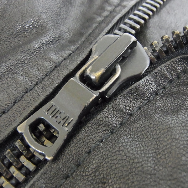 実際に弊社で買取させて頂いたBUFFALO BOBS/バッファローボブズ ラムレザー ダブルライダース MFB814/2の画像 6枚目