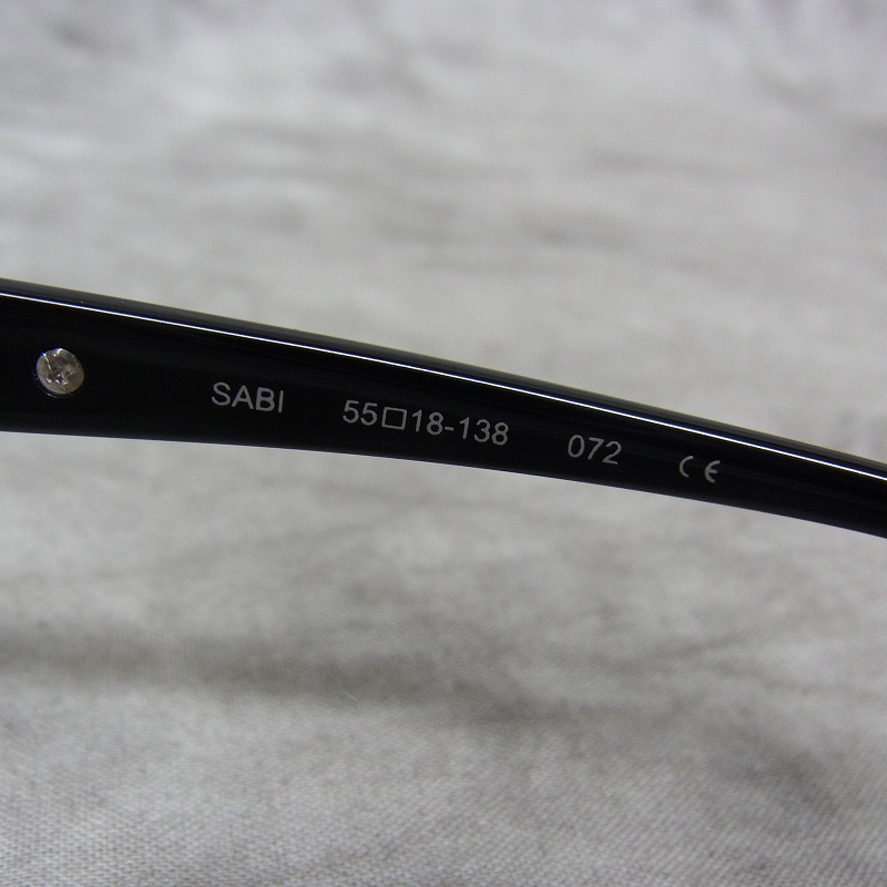 実際に弊社で買取させて頂いたless than human/レスザンヒューマン ハーフリム 度なし SABI/サビ メガネの画像 5枚目