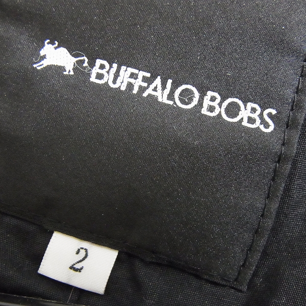 実際に弊社で買取させて頂いたBUFFALO BOBS/バッファローボブズ ラムレザー パーカー MFB816/2の画像 2枚目