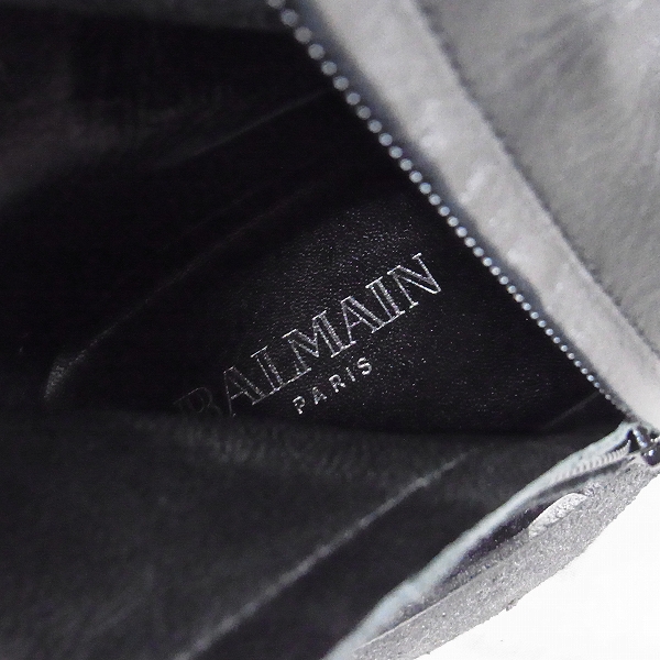 実際に弊社で買取させて頂いたBALMAIN/バルマン サイドジップレザーレンジャーブーツ S2HT952BA30/42の画像 7枚目