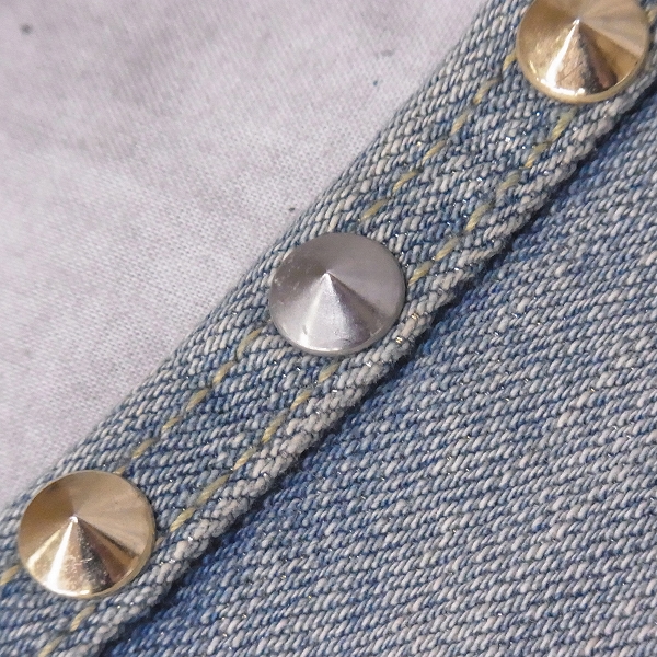 実際に弊社で買取させて頂いたDRESSCAMP/ドレスキャンプ スタッズ デニム 七分デニムパンツ/36の画像 7枚目