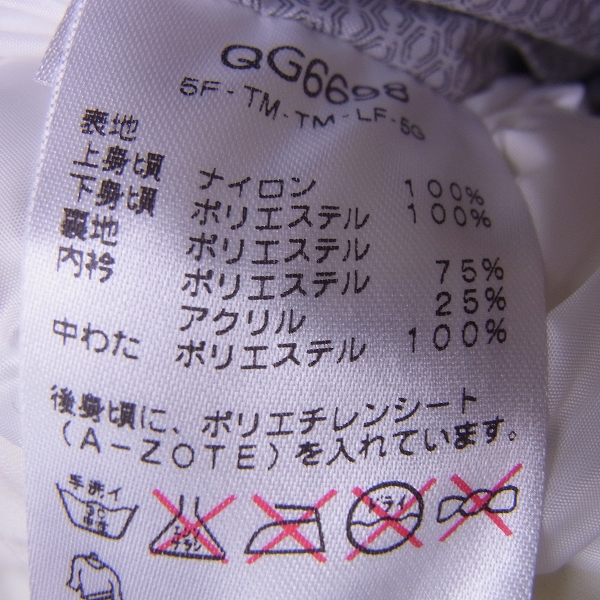 実際に弊社で買取させて頂いたle coq sportif /ルコックスポルティフ ゴルフウェア 中綿ベスト ホワイト/LLの画像 3枚目