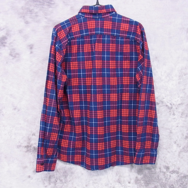 実際に弊社で買取させて頂いたBLUE BLUE/ブルーブルー チェック柄/ボタンダウン ネルシャツ 4の画像 1枚目