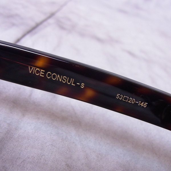 実際に弊社で買取させて頂いたOliver Goldsmith/オリバー ゴールドスミス VICE CONSUL-s Dark Tortoiseshell 眼鏡/メガネフレームの画像 3枚目