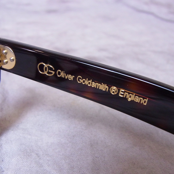 実際に弊社で買取させて頂いたOliver Goldsmith/オリバー ゴールドスミス VICE CONSUL-s Dark Tortoiseshell 眼鏡/メガネフレームの画像 4枚目