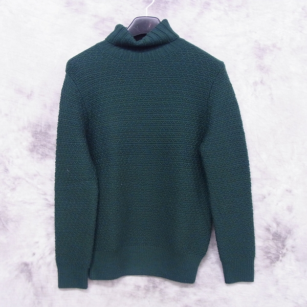 実際に弊社で買取させて頂いたEDIFICE/エディフィス タートルネック ニットセーター グリーン サイズ：44