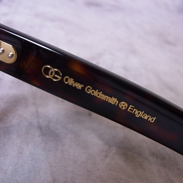 実際に弊社で買取させて頂いたOliver Goldsmith/オリバー ゴールドスミス VICE CONSUL-s Dark Tortoiseshell 眼鏡/メガネフレームの画像 4枚目