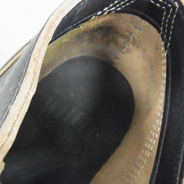 実際に弊社で買取させて頂いたWHITE'S BOOTS/ホワイツブーツ OXFORD/オックスフォード BLK CALF /9.5の画像 4枚目