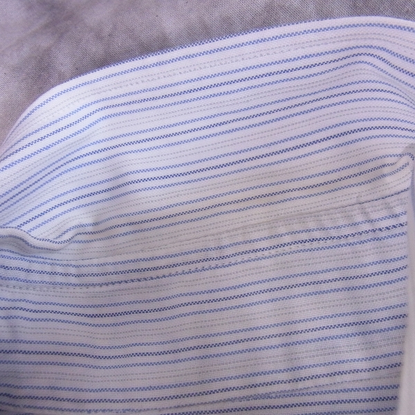 実際に弊社で買取させて頂いたMAISON KITSUNE/メゾンキツネ ストライプ柄 ボタンダウンシャツ/38の画像 3枚目
