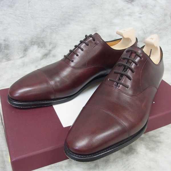 実際に弊社で買取させて頂いたJOHN LOBB/ジョンロブ CITY II/シティ2 ラスト7000 ダークブラウン 純正シューツリー付き/6.5D