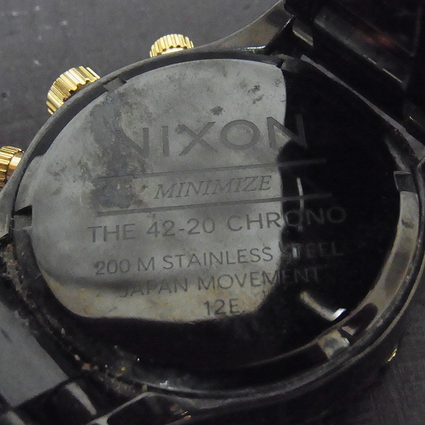 実際に弊社で買取させて頂いたNIXON/ニクソン 42-20 CHRONO/クロノグラフ デミ柄【動作未確認】の画像 2枚目