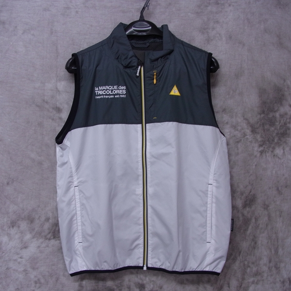 実際に弊社で買取させて頂いたLe coq sportif/ル・コック ゴルフ 布帛アウターベスト QG6695  ブラック ヒートナビ L