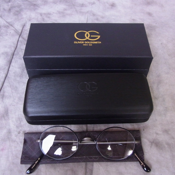 実際に弊社で買取させて頂いたOliver Goldsmith/オリバー ゴールドスミス oliver oval/pro Titanium 眼鏡/メガネフレームの画像 6枚目