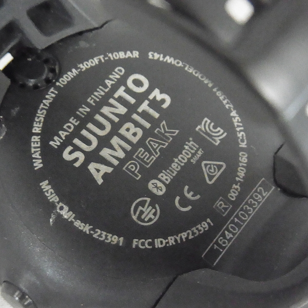 実際に弊社で買取させて頂いたSuunto/スント Ambit3Peakアンビット3ピーク/SS020677000 の画像 2枚目