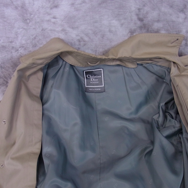 実際に弊社で買取させて頂いたChristian Dior/クリスチャンディオール ステンカラーコート Sの画像 8枚目
