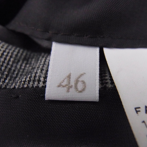 実際に弊社で買取させて頂いたEDIFICE/エディフィス チェック柄 3Bスーツ セットアップ/46の画像 3枚目