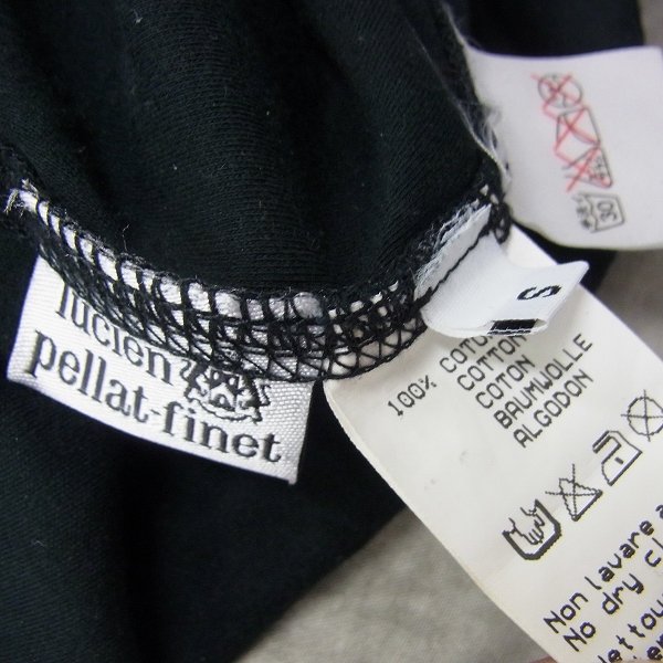 実際に弊社で買取させて頂いたlucien pellat-finet/ルシアンペラフィネ スカル ロンT ブラック Sの画像 3枚目
