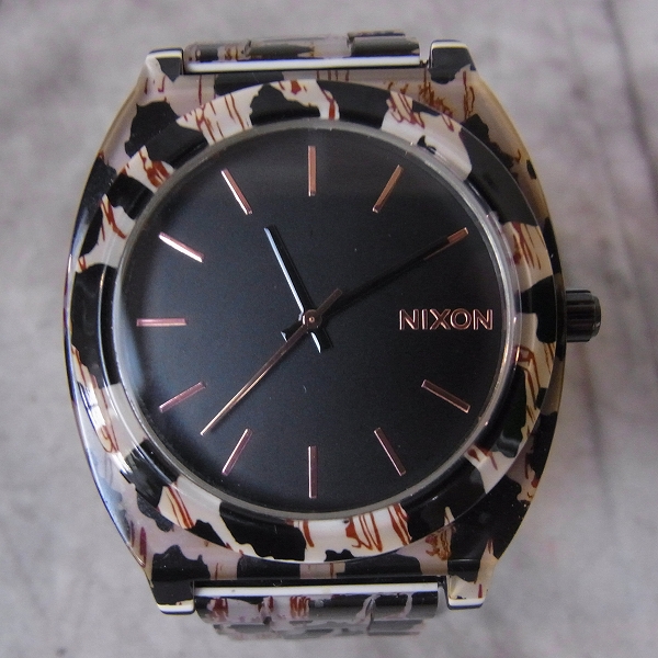 実際に弊社で買取させて頂いたNIXON/ニクソン 腕時計 TIME TELLER ACETATE レオパード/A327-1157【動作未確認】の画像 1枚目