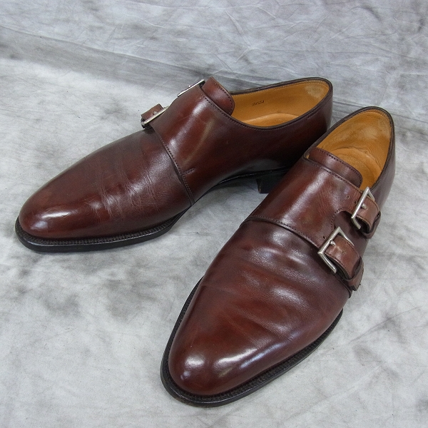 JOHN LOBB/ジョンロブ NASEBY ダブルモンクストラップ ラスト7000 純正シューツリー付き ブラウン/6.5Dの買取実績 -  ブランド買取専門店リアクロ