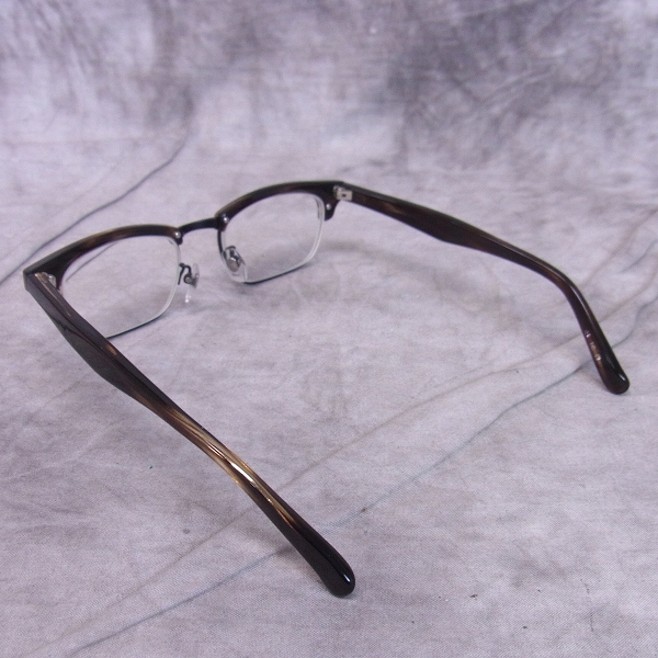 実際に弊社で買取させて頂いた金子眼鏡 恒眸作 度入り眼鏡  サーモントタイプ/サーモント型 T-254の画像 1枚目