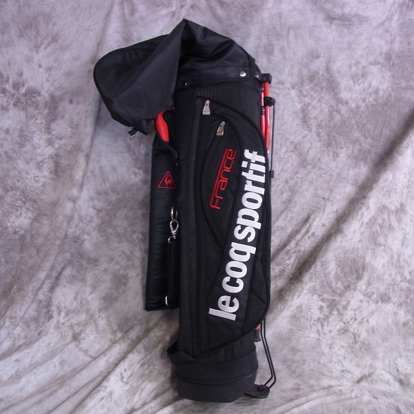 実際に弊社で買取させて頂いた★Le coq sportif/ル・コック スタンドキャディバッグ QQ1200 ブラックの画像 1枚目