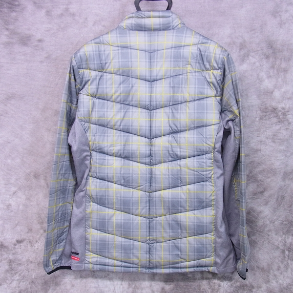 実際に弊社で買取させて頂いた【未使用】MIZUNO/ミズノ ゴルフウェア 中綿ブルゾン チェック柄 ムーブウォーマー グレー/XLの画像 1枚目
