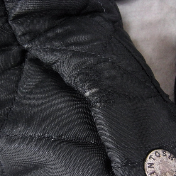 実際に弊社で買取させて頂いたMACKINTOSH/マッキントッシュ キルティングジャケット ブラック/Lの画像 7枚目