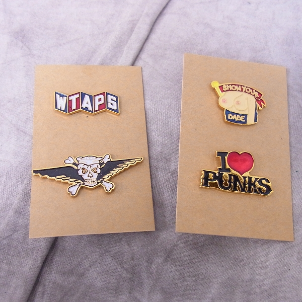 定番の中古商品 wtaps ピンバッチ ピンズ pins ダブルタップス クロス