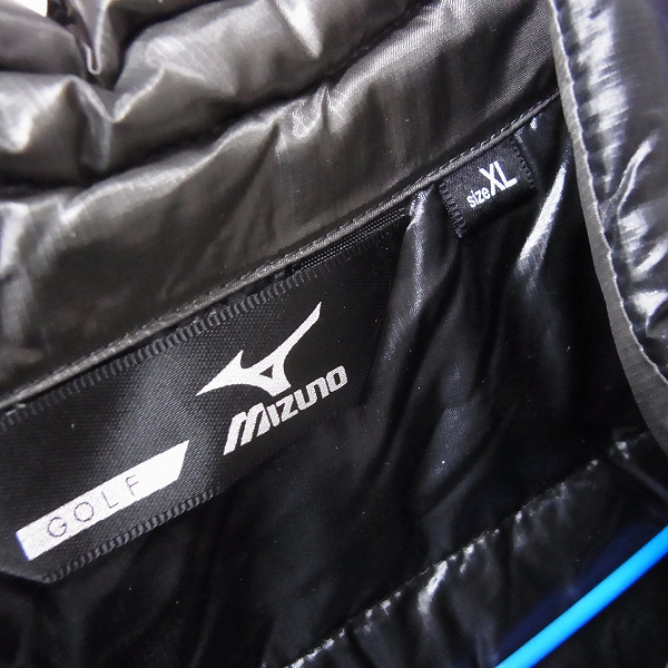 実際に弊社で買取させて頂いたMIZUNO/ミズノ ゴルフウェア ダウンベスト ブラック&パープル 2点SET/XLの画像 2枚目