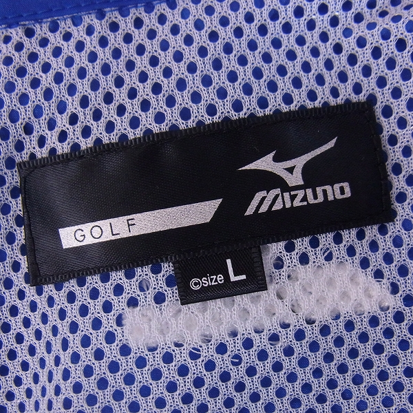 実際に弊社で買取させて頂いた【未使用】MIZUNO/ミズノ ゴルフウェア アウタージャージ ブルー/Lの画像 2枚目