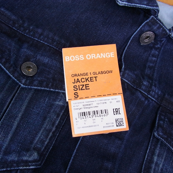 実際に弊社で買取させて頂いたHUGO BOSS/ヒューゴボス インディゴ デニムジャケット Sの画像 8枚目