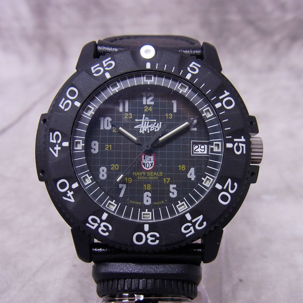 実際に弊社で買取させて頂いたLUMINOX×STUSSY/ルミノックス×ステューシー 限定 Navy Seals【動作未確認】