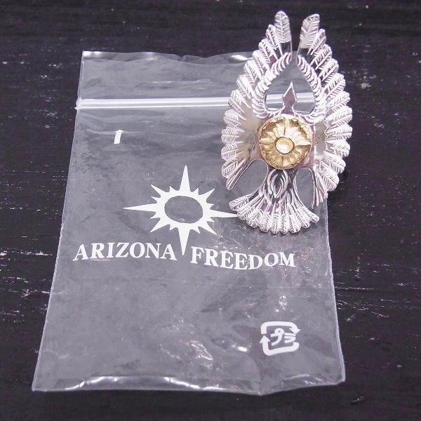 実際に弊社で買取させて頂いたARIZONA FREEDOM/アリゾナフリーダム K18太陽神メタル付 イーグルリング/18号の画像 4枚目