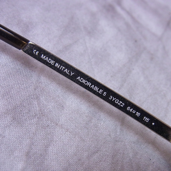 実際に弊社で買取させて頂いたChristian Dior/クリスチャン ディオール ADIORABLE 5 3YGZ2 サングラス ブラウンピンクの画像 3枚目