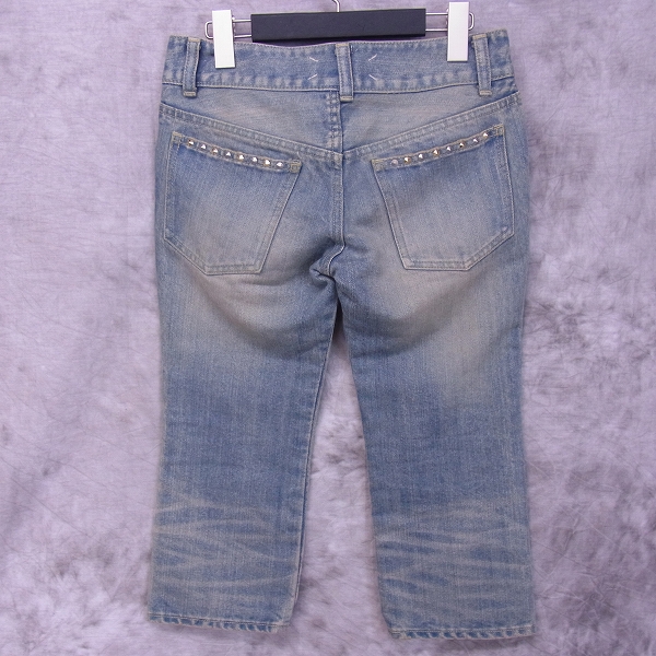 実際に弊社で買取させて頂いたDRESSCAMP/ドレスキャンプ スタッズ デニム 七分デニムパンツ/36の画像 1枚目