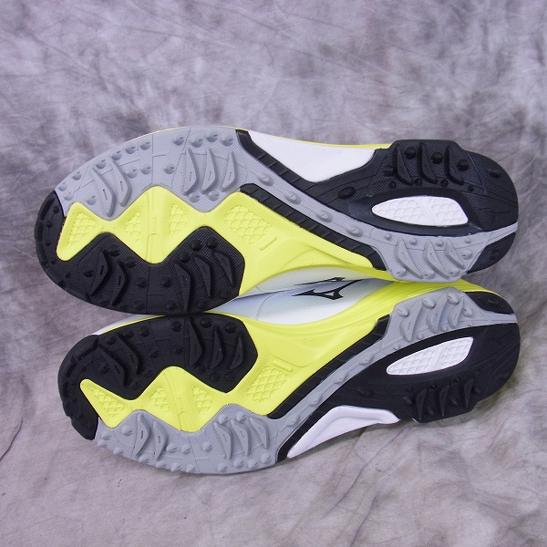 実際に弊社で買取させて頂いた未使用 MIZUNO/ミズノ ゴルフシューズ ネクスライト 002ボア ダイヤル式/51GM152692/ホワイト×イエロー/24.5cm/3Eの画像 2枚目
