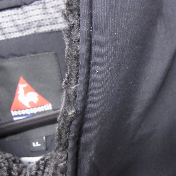 実際に弊社で買取させて頂いたle coq sportif /ルコックスポルティフ ゴルフウェア 中綿ベスト ブラック/LLの画像 4枚目