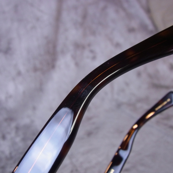 実際に弊社で買取させて頂いたOliver Goldsmith/オリバー ゴールドスミス VICE CONSUL-s Dark Tortoiseshell 眼鏡/メガネフレームの画像 6枚目