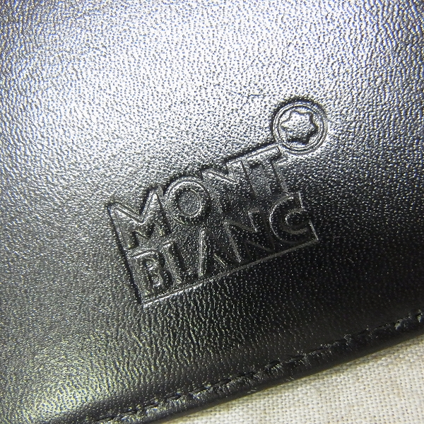 実際に弊社で買取させて頂いたMONTBLANC/モンブラン レザー 長財布/ウォレット ブラックの画像 6枚目