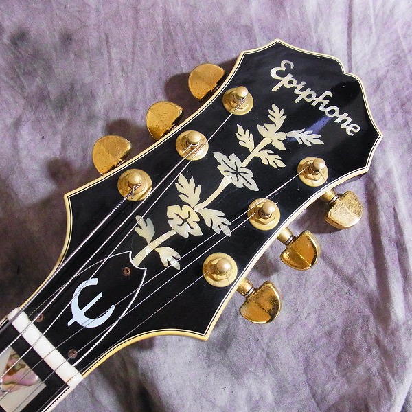 実際に弊社で買取させて頂いた★Epiphone/エピフォン EMPEROR-J エンペラー オレンジラベル 90年製 日本製 フルアコースティックギターの画像 1枚目