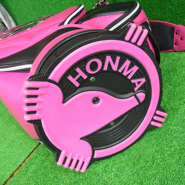 実際に弊社で買取させて頂いた★【未使用】HONMA/本間ゴルフ キャディバッグ CB1616 ピンクの画像 3枚目