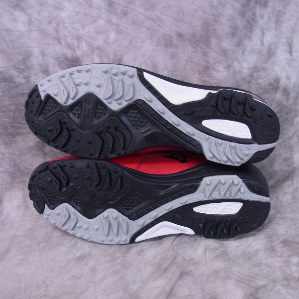 実際に弊社で買取させて頂いた未使用 MIZUNO/ミズノ ゴルフシューズ ネクスライト 002ボア ダイヤル式/51GM152662/レッド×ブラック/25.0cm/3Eの画像 2枚目