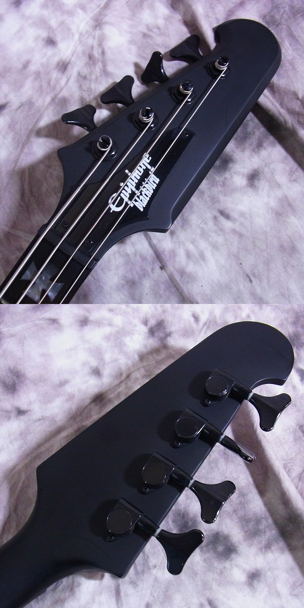 実際に弊社で買取させて頂いた★Epiphone/エピフォン BLACK BIRD Nikki Sixx/ニッキー・シックス シグネチャー Pitch Blackの画像 1枚目