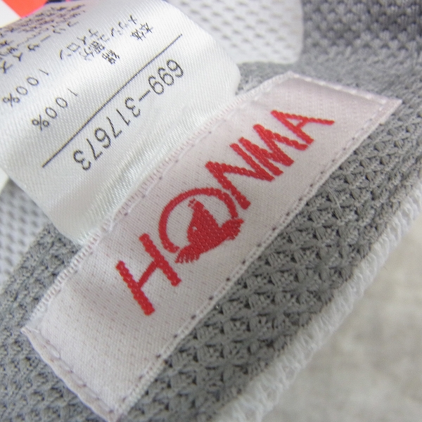 実際に弊社で買取させて頂いた【未使用】HONMA/本間ゴルフ ゴルフキャップ2点セット イボミ プロ着用モデル Freeサイズ ホワイト／ピンクの画像 2枚目