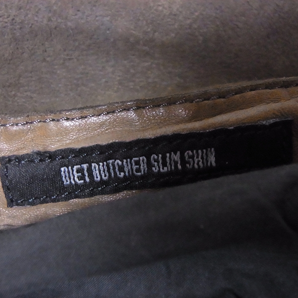 実際に弊社で買取させて頂いたDIET BUTCHER SLIM SKIN/ダイエットブッチャー スリムスキン レザーショルダー/メッセンジャーバッグの画像 5枚目